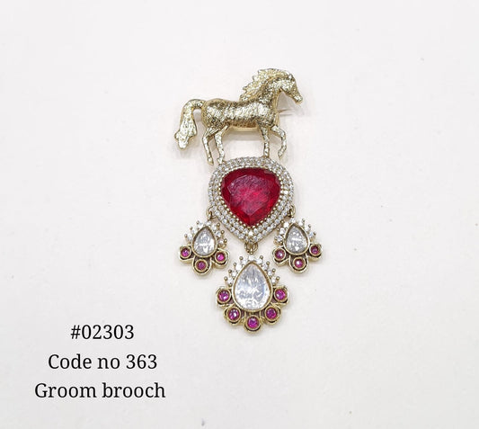 Kundan Brooch 02303