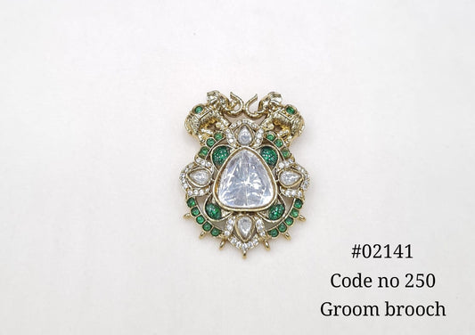 Kundan brooch 02141