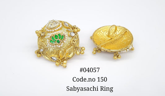 Antique Fingerring 04057 - KRISHNA'S SWETA JEWELLERY