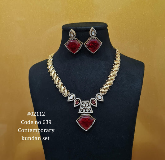 Chain pendant set 02112 - KRISHNA'S SWETA JEWELLERY