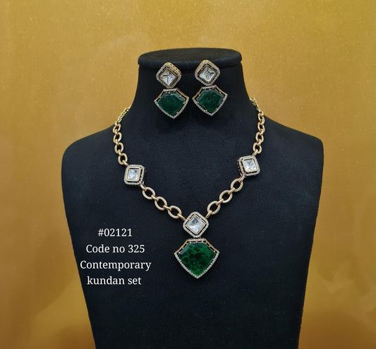 Chain pendant set 02121 - KRISHNA'S SWETA JEWELLERY