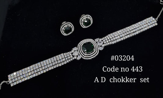 Cz Choker 03204 - KRISHNA'S SWETA JEWELLERY