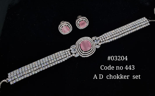 Cz Choker 03204 - KRISHNA'S SWETA JEWELLERY