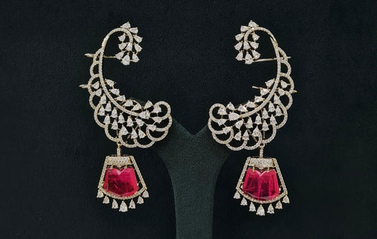 Cz Earcuff 07614 - KRISHNA'S SWETA JEWELLERY