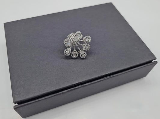 Cz Fingerring 06084 - KRISHNA'S SWETA JEWELLERY