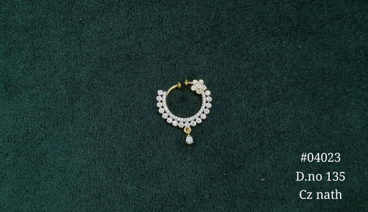 Cz Nath 04023 - KRISHNA'S SWETA JEWELLERY