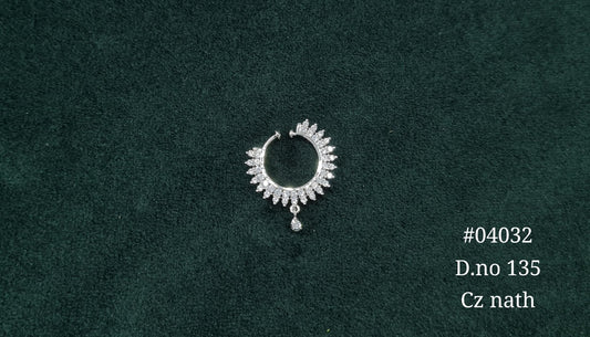 Cz Nath 04032 - KRISHNA'S SWETA JEWELLERY