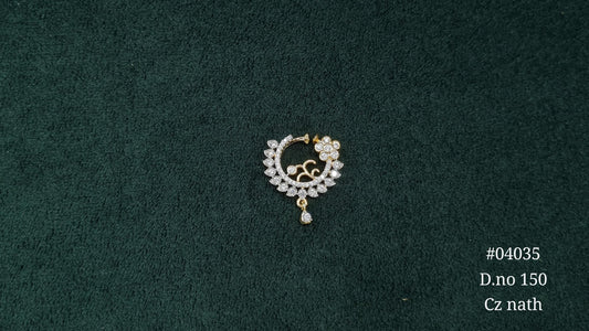 Cz Nath 04035 - KRISHNA'S SWETA JEWELLERY