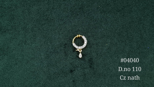 Cz Nath 04040 - KRISHNA'S SWETA JEWELLERY