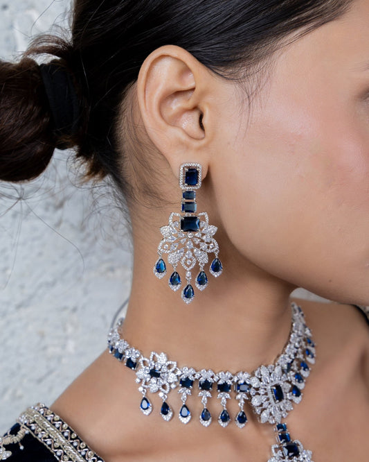 Cz Necklace 02255 - KRISHNA'S SWETA JEWELLERY