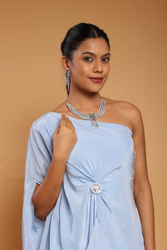 Cz necklace 03836 - KRISHNA'S SWETA JEWELLERY