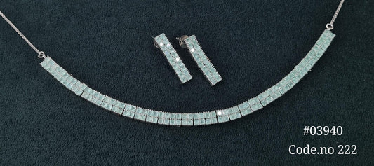 Cz Necklace 03940 - KRISHNA'S SWETA JEWELLERY