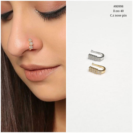 Cz nosepin 00998 - KRISHNA'S SWETA JEWELLERY