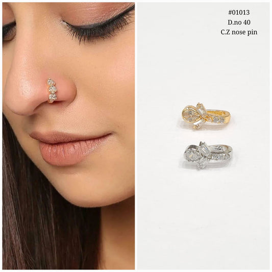 Cz nosepin 01013 - KRISHNA'S SWETA JEWELLERY
