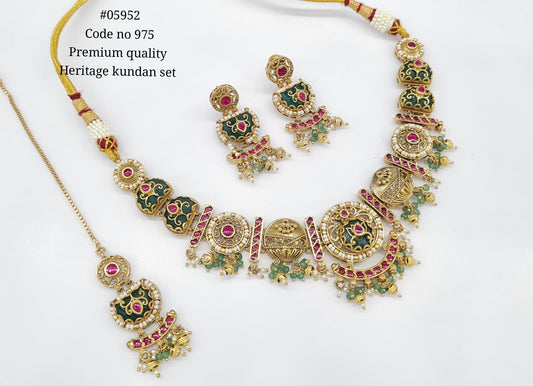 Heritage Necklace 05952 - KRISHNA'S SWETA JEWELLERY