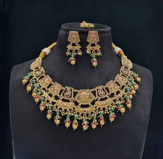 Heritage Necklace 06307 - KRISHNA'S SWETA JEWELLERY