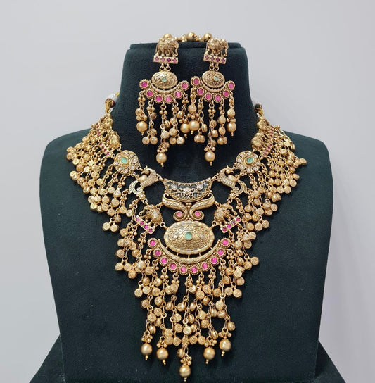 Heritage Necklace 07475 - KRISHNA'S SWETA JEWELLERY