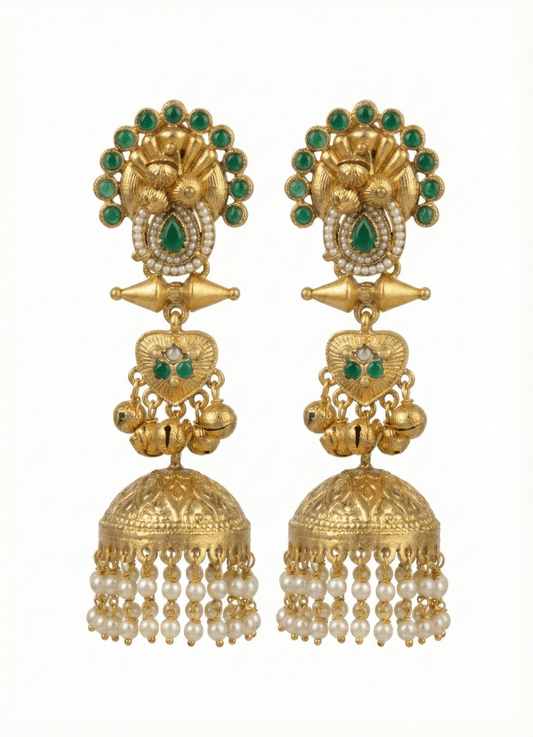 Kashmiri Earrings 06468 - KRISHNA'S SWETA JEWELLERY