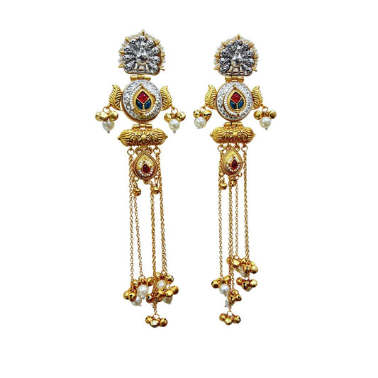 Kashmiri Earrings 06469 - KRISHNA'S SWETA JEWELLERY