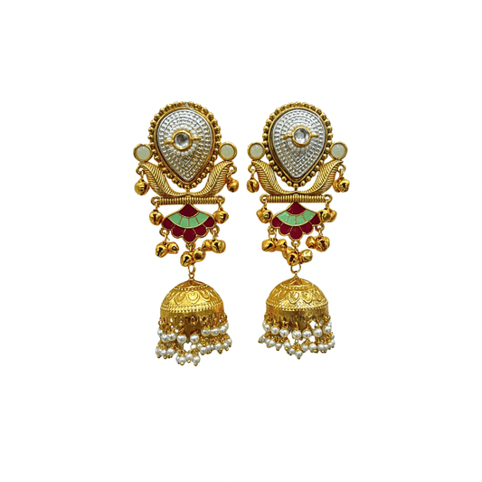 Kashmiri Earrings 06470 - KRISHNA'S SWETA JEWELLERY
