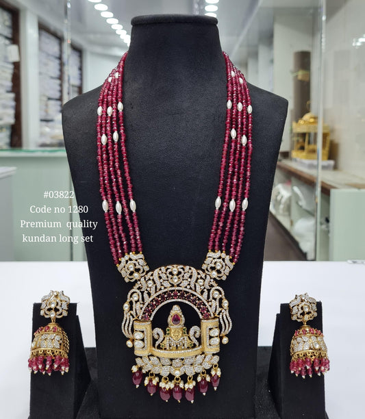 Kundan Balaji Pendant 03822 - KRISHNA'S SWETA JEWELLERY