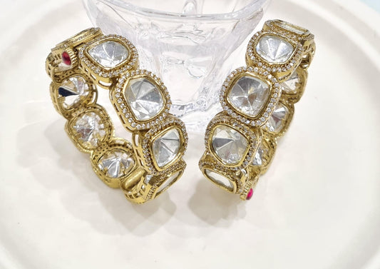 Kundan Bangles 00074 - KRISHNA'S SWETA JEWELLERY