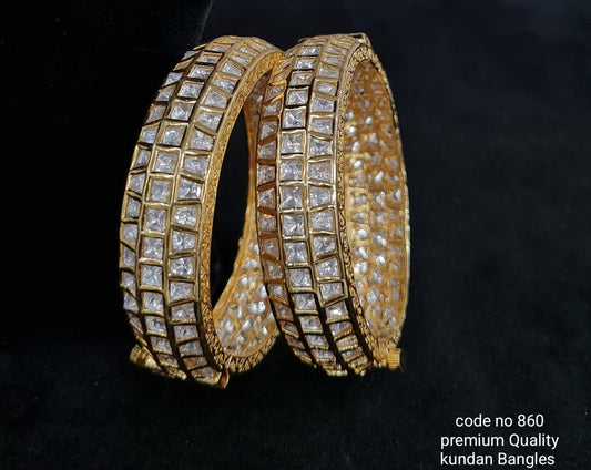 Kundan Bangles 00243 - KRISHNA'S SWETA JEWELLERY