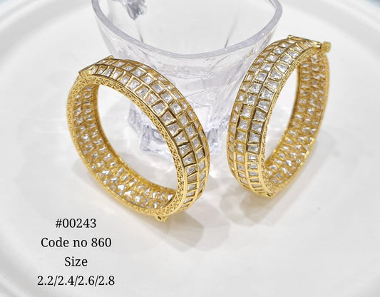 Kundan Bangles 00243 - KRISHNA'S SWETA JEWELLERY