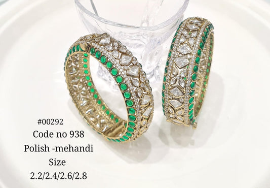 Kundan Bangles 00292 - KRISHNA'S SWETA JEWELLERY