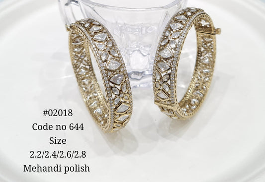 Kundan Bangles 02018 - KRISHNA'S SWETA JEWELLERY