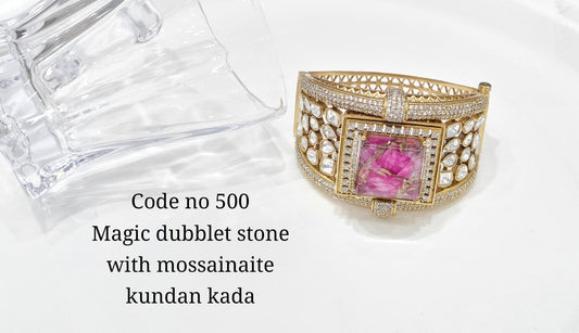 Kundan bracelet 00130 - KRISHNA'S SWETA JEWELLERY