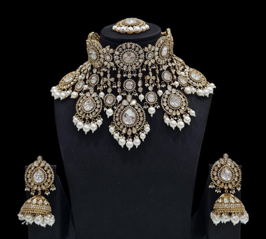 Kundan Bride Set 00048 - KRISHNA'S SWETA JEWELLERY
