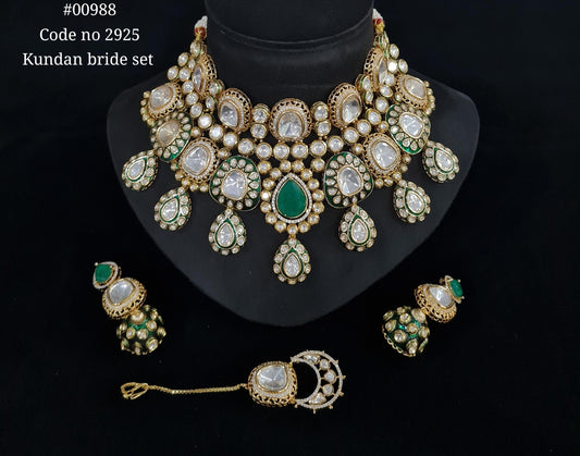 Kundan Bride Set 00988 - KRISHNA'S SWETA JEWELLERY