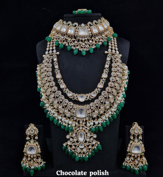 Kundan Bride Set 02476 - KRISHNA'S SWETA JEWELLERY