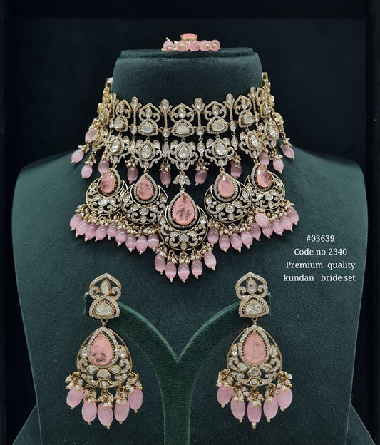 Kundan Bride Set 03639 - KRISHNA'S SWETA JEWELLERY