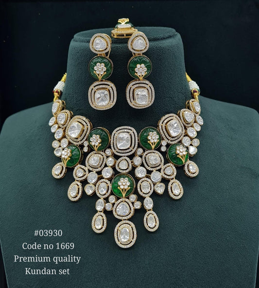 Kundan Bride Set 03930 - KRISHNA'S SWETA JEWELLERY