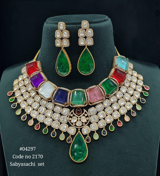 Kundan Bride Set 04297 - KRISHNA'S SWETA JEWELLERY