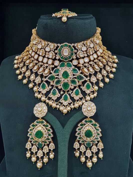 Kundan Bride Set 05496 - KRISHNA'S SWETA JEWELLERY