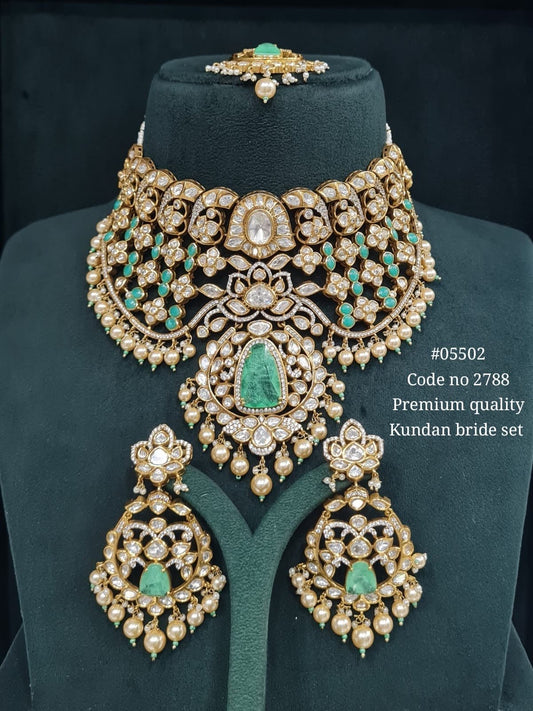 Kundan Bride Set 05502 - KRISHNA'S SWETA JEWELLERY