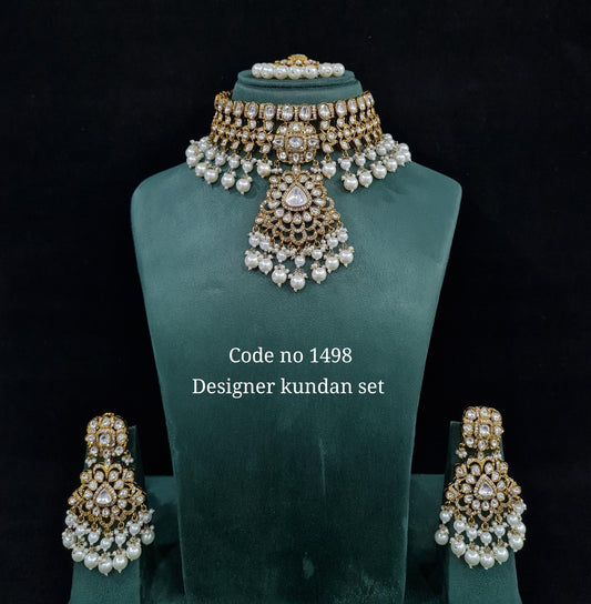 Kundan Choker 01637 - KRISHNA'S SWETA JEWELLERY