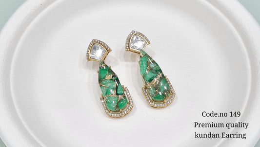 Kundan Earring 00110 - KRISHNA'S SWETA JEWELLERY