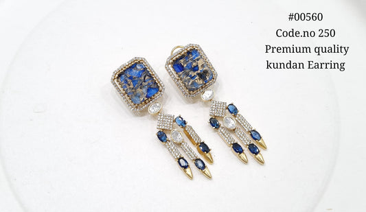Kundan earrings 00560 - KRISHNA'S SWETA JEWELLERY