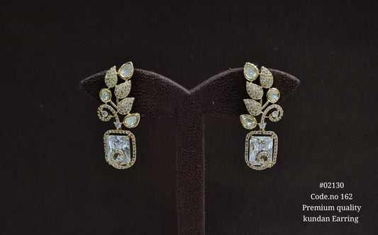 Kundan earrings 02130 - KRISHNA'S SWETA JEWELLERY