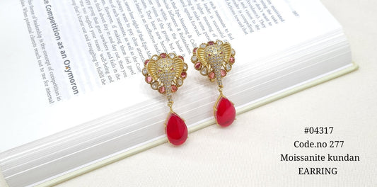 Kundan Earrings 04317 - KRISHNA'S SWETA JEWELLERY
