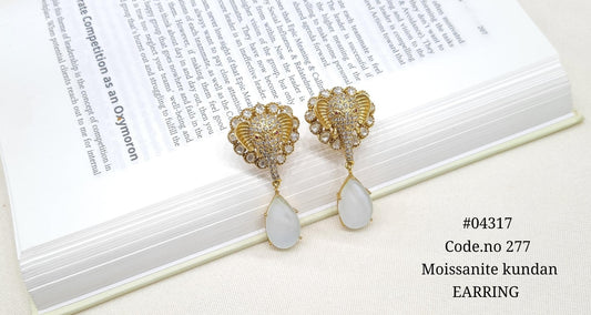 Kundan Earrings 04317 - KRISHNA'S SWETA JEWELLERY