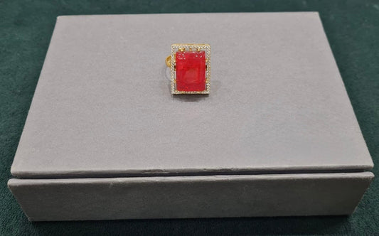 Kundan Finger Ring 01029 - KRISHNA'S SWETA JEWELLERY