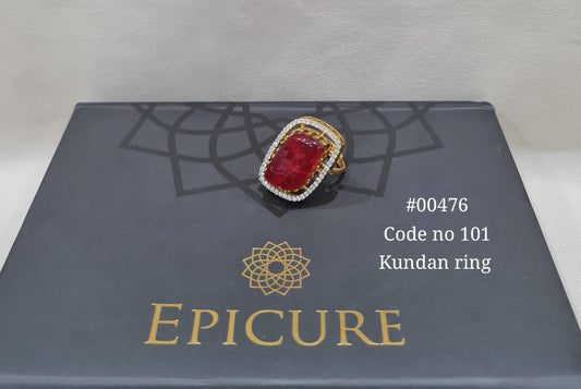 Kundan fingerring 00476 - KRISHNA'S SWETA JEWELLERY