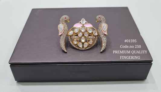 Kundan Fingerring 01595 - KRISHNA'S SWETA JEWELLERY
