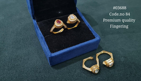 Kundan Fingerring 03688 - KRISHNA'S SWETA JEWELLERY