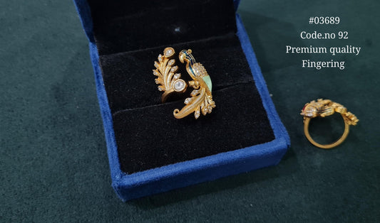 Kundan Fingerring 03689 - KRISHNA'S SWETA JEWELLERY